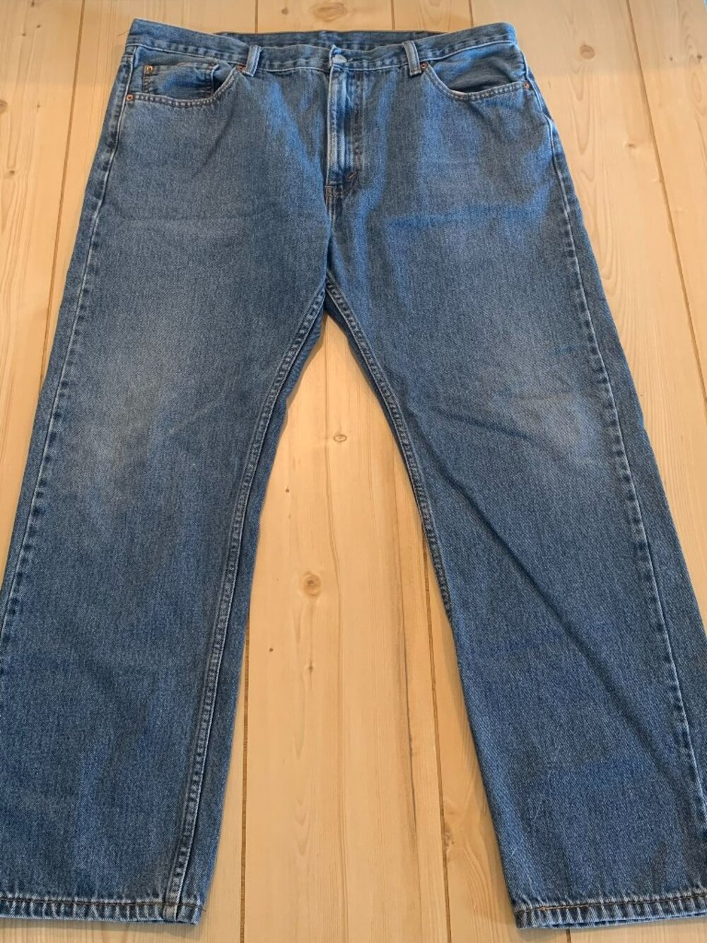 Levi's 505 Levi Strauss Grunge Indie 1011 Straight Leg Blue Denim Jeans 40 x 30